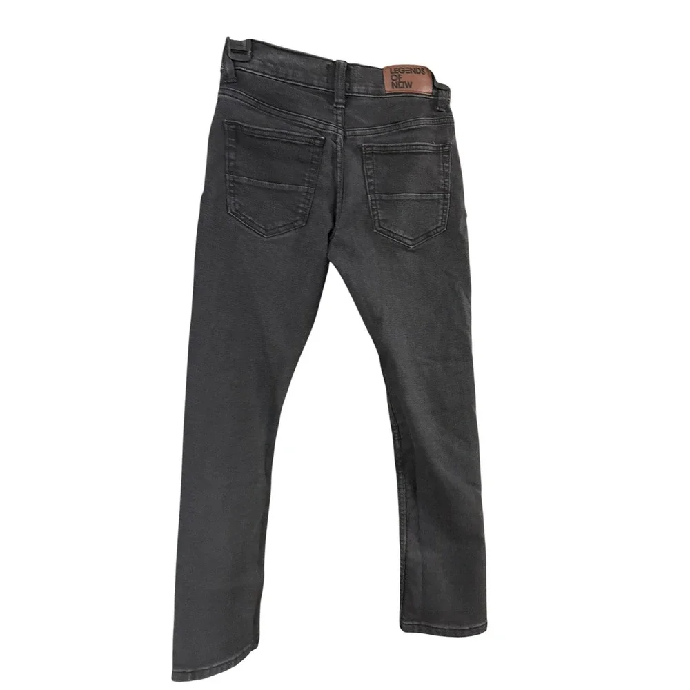 Legends of Now Boys Skinny Jeans Faded Black Denim Size 10 Slim Fit Pants